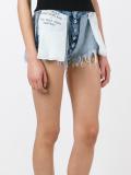 inside out denim shorts 