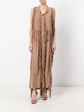 fringed maxi dress