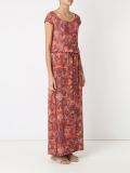 abstract print long dress