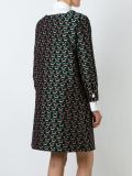 geometric jacquard coat