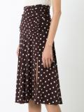 polka dots A-line skirt
