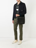 textured messenger bag 