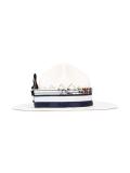 striped strap hat