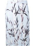 Printed pencil skirt