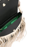 Amber fringed bag