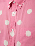 polka stripes button-down shirt