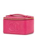embossed logo vanity case