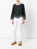floral embroidered blouse