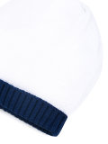 contrast trim beanie 