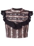 embroidered cropped top