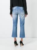 raw hem cropped jeans
