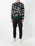 all-over logo print sweatshirt