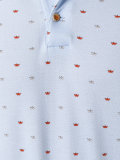 boat print polo shirt