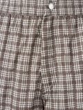 checked swimming shorts