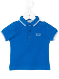 striped trim polo shirt