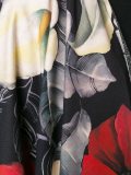 double face floral poncho
