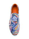 paisley print slip-on sneakers