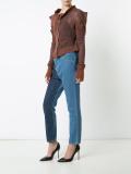 mesh knit button cardigan