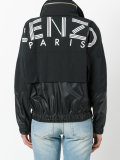 logo print wind breaker jacket