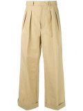 wide leg cropped trousers 