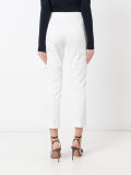 skinny, cropped trouser with lace-up side detail