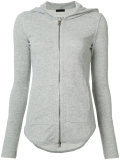 hooded zip up cardigan 