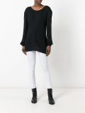 round neck sheer jumper