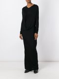 draped long dress