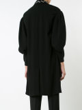 embellished buttoned coat