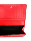 embossed logo pattern wallet