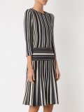 striped knit dress