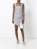 asymmetric striped dress