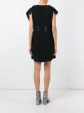 gathered back mini dress