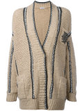 embellished pocket cardigan 