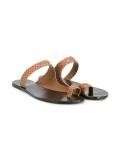 Python-Effect Leather 'Dina' Sandals