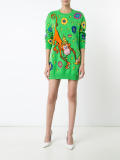 monkey print jumper dress