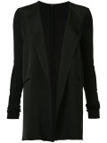 buttonless blazer