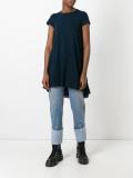 cupro insert tunic T-shirt
