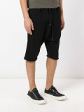 drawstring track shorts