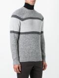 tonal crew neck jumper