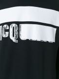 stripe logo print sweatshirt