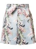 floral print A-line skirt