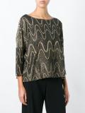 intarsia knitted top