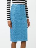 textured pencil skirt
