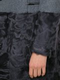 buttoned mid-length coat