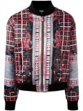logo printed bomber jacket 