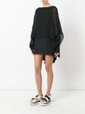 double layer shirt dress