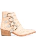 buckled cowboy boots