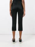 pleated cropped trousers 
