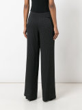 micro dot palazzo pants 